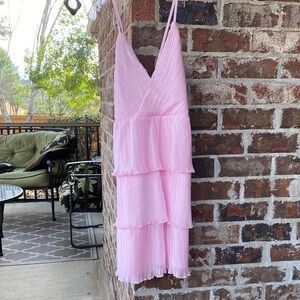 Alter’d State pink strappy dress size large/ size 6 worn one time